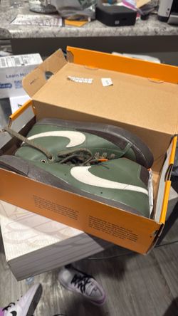 Green Nike high tops