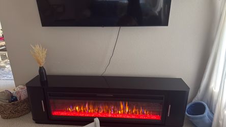 Electric Fireplace TV Stand Console