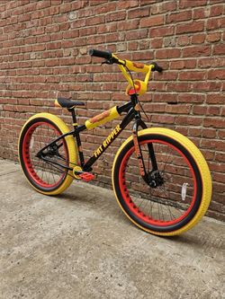 NEW 2026 SE FAT RIPPER 26 BOMBUS BLACK RED YELLOW SINGLE SPEED FREESTYLE WHEELIE CRUISER BIG BMX BIKE