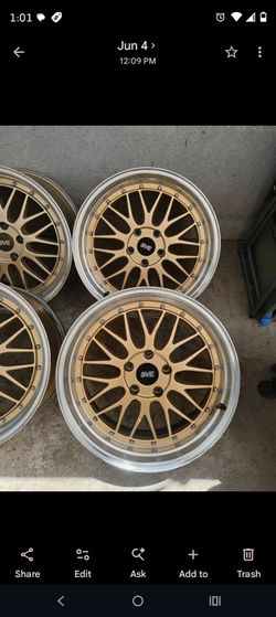 SVE gold rim wheel
