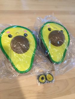 Avocado Squishy Toy + Avocado Key Ring
