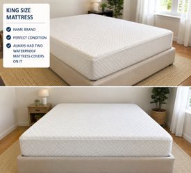 King Size Mattress – Clean & Comfortable – Ready for Pickup