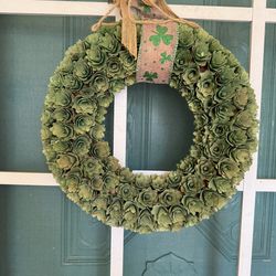 St Patrick’s Day wreath, $5
