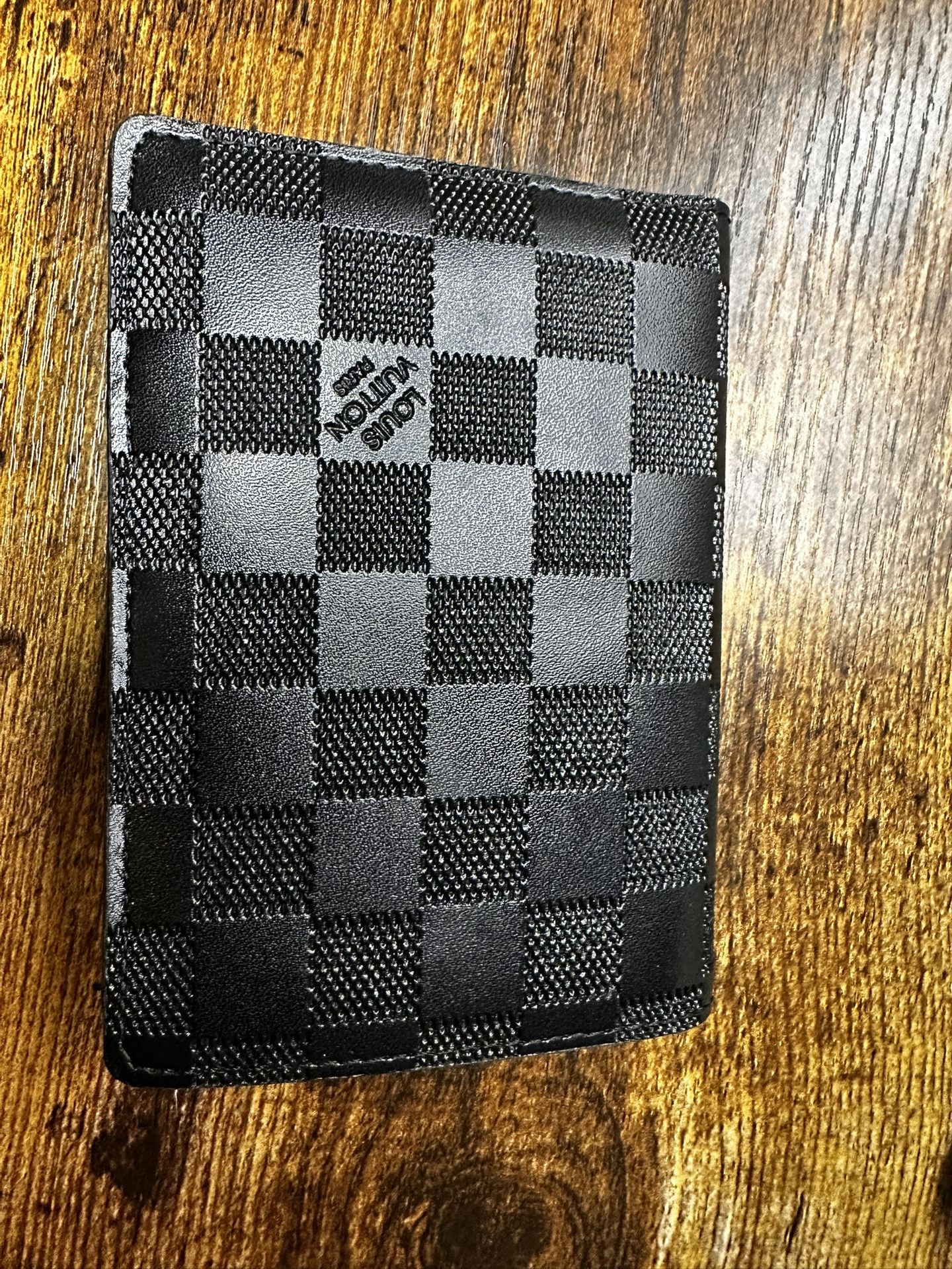 Authentic Louis Vuitton Damier Graphite Passport Holder Excellent Condition Unisex Travel Wallet