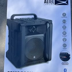 Altec Lansing Sonic Boom - Waterproof Bluetooth Speaker with Phone Charger, IP67 Outdoor Speaker, 3 USB Charging Ports, 50 Foot Range & 20 Hours Batte