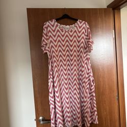 LuLaRoe Short Sleeve Maxi  Dress 3XL