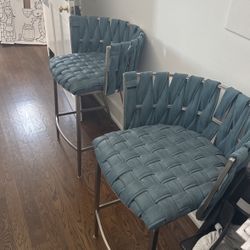 3 Arhaus Designer Bar Stools 