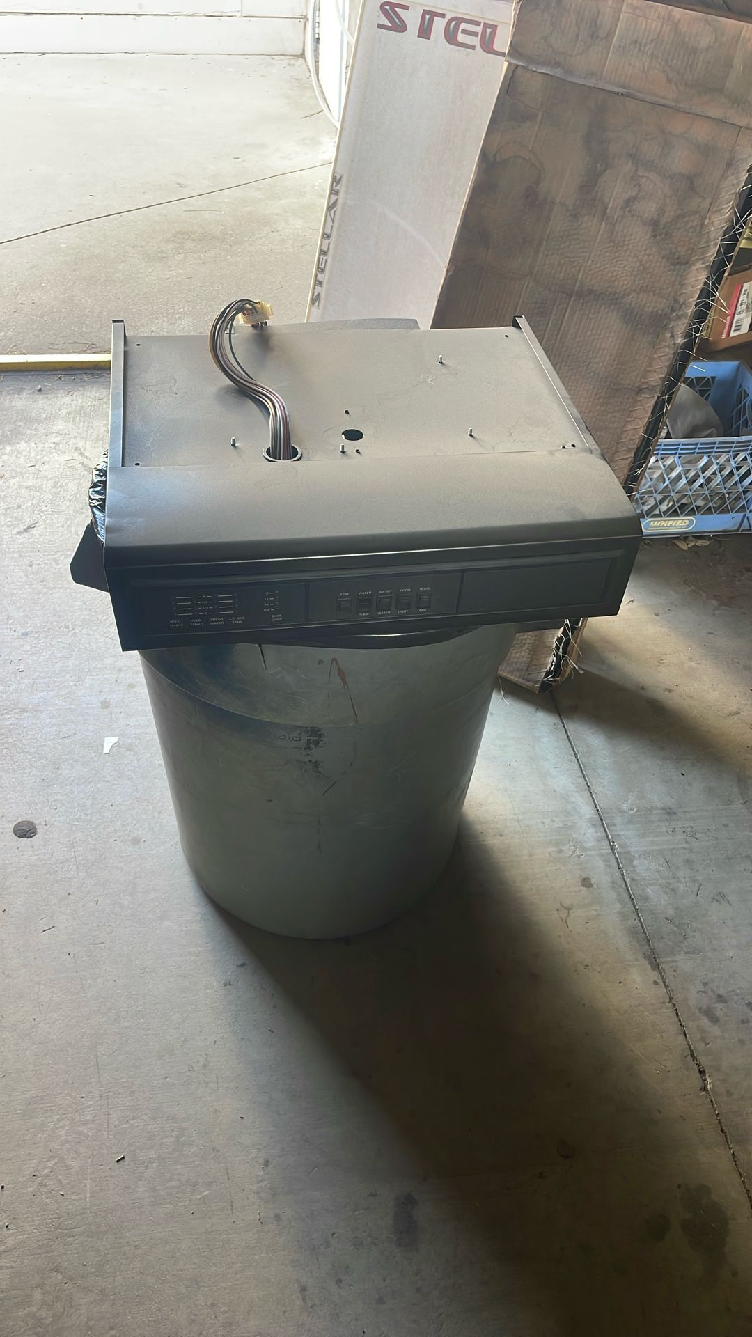 12 V RV range hood new with fan and light and controls