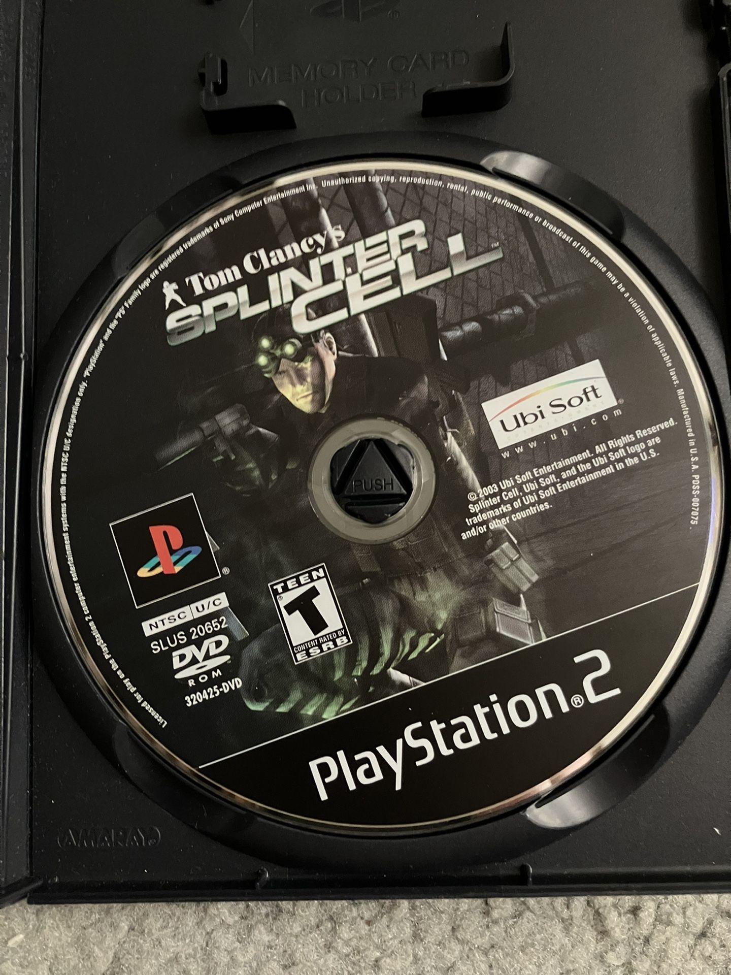 Tom Clancy’s Splinter Cell Ps2 Disc Only