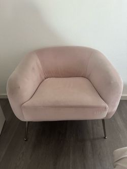 Pink Velvet Retro Chair