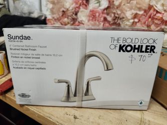 KOHLER
Sundae 4 in. Centerset 2-Handles Bathroom Faucet in Vibrant Brushed Nickel