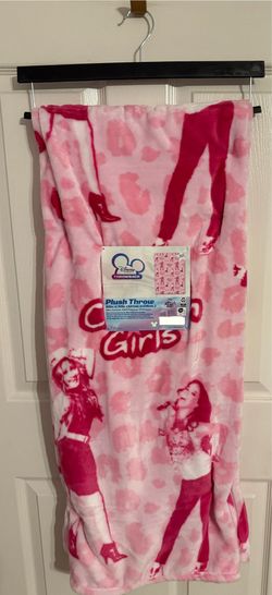 New Disney Channel Leopard Pink Cheetah Girls Pink Plush Throw Blanket