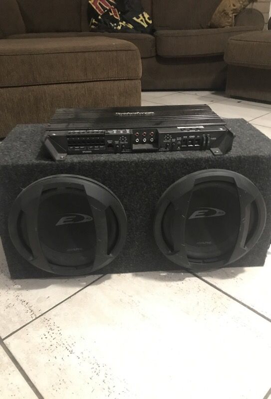 Alpine sub and amps