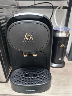 L'OR Barista System Coffee and Espresso Machine Combo with Frother