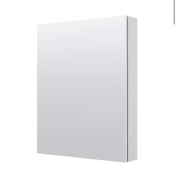 WELLFOR ROSA 24-inch x 30-inch Recessed or Surface-Mount Soft Close Medicine Cabinet in Silver=Pal-490