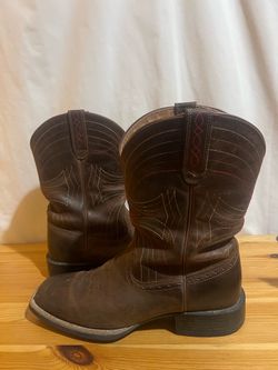 Ariat Men's Sport Wide Square Toe Western Boots Brown Size 10 D 10010963 Used Good Condition $100 Meet Up In Irving @dfwgoods