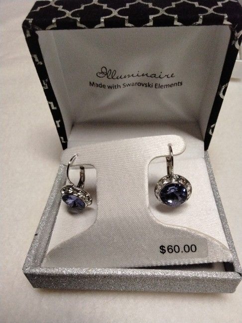 Illuminaire Deep Purple Earrings  New Price