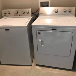 One Year Old washer And Electric Dryer 