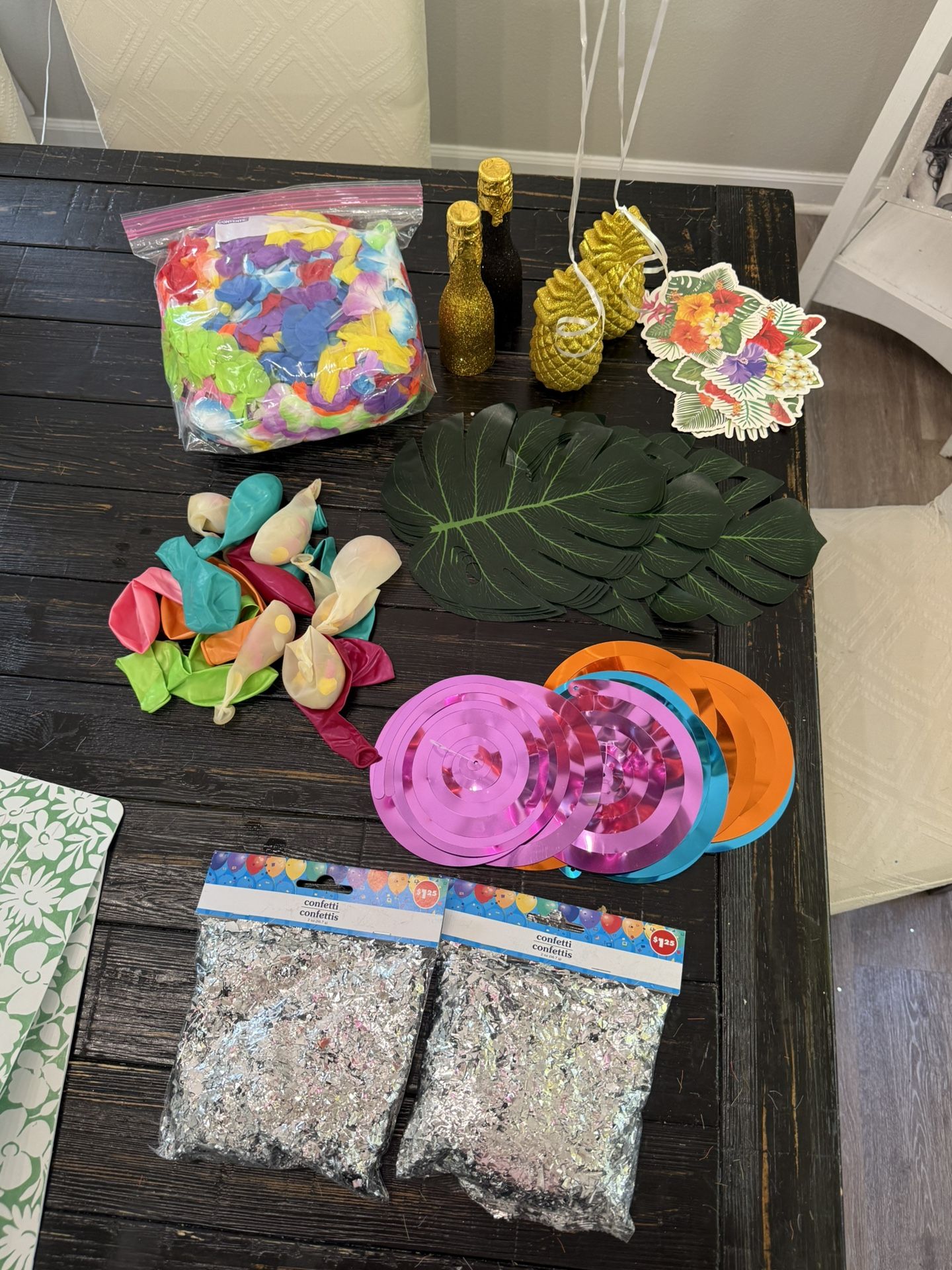 Random Tropical Theme Party Stuff