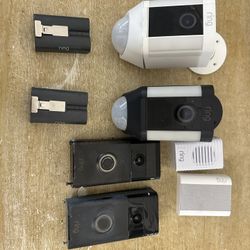 2 Ring Door Bells And  2 Spotlight Cams