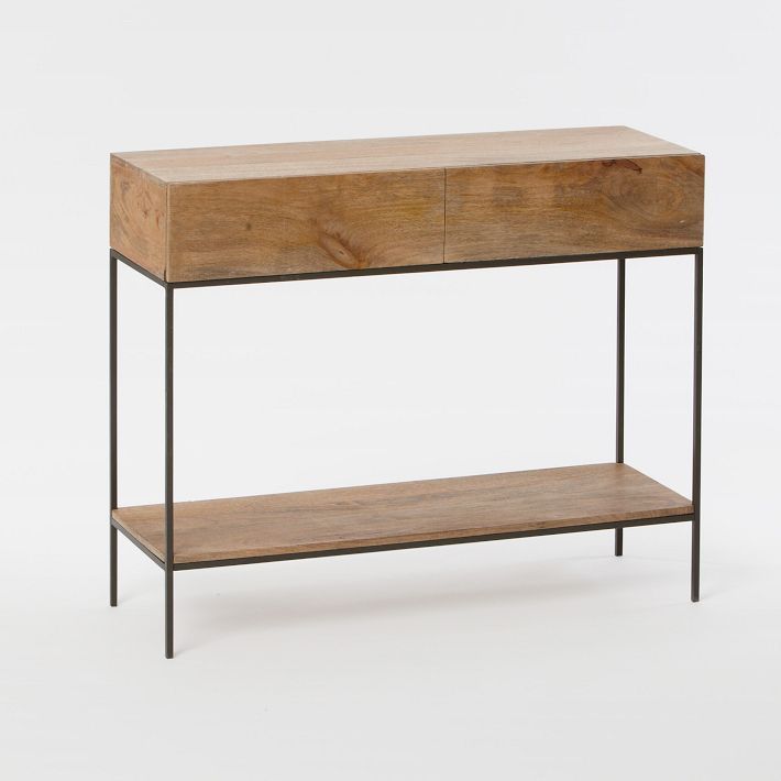 West Elm Industrial Storage Console Table 
