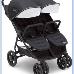 Jeep Destination Ultralight Side x Side Double Stroller, Midnight 