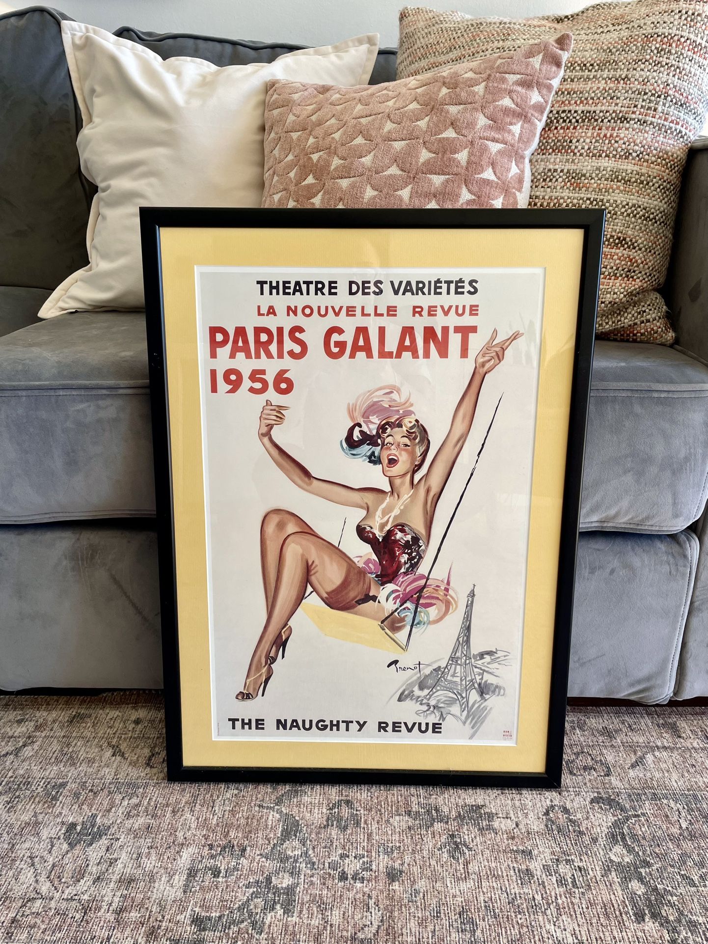 Vintage Paris Poster Frame