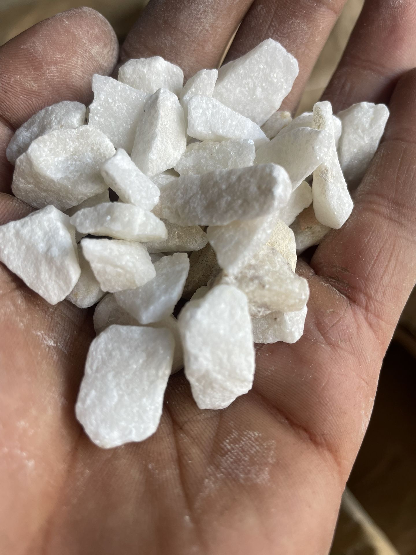 White Crystallized Rocks