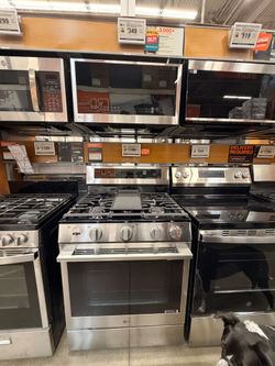 LG 6.3 cu. ft. Smart True Convection InstaView Gas Range Single Oven with Air Fry in Printproof Stainless Steel