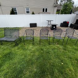 Chairs And Bench Set