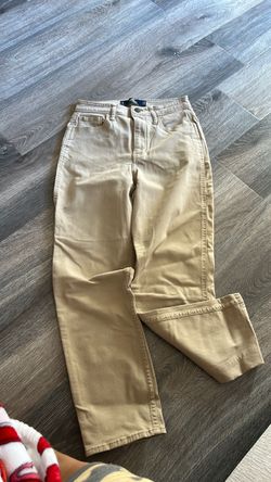 Khaki Straight Leg Pants hollister Size 1s