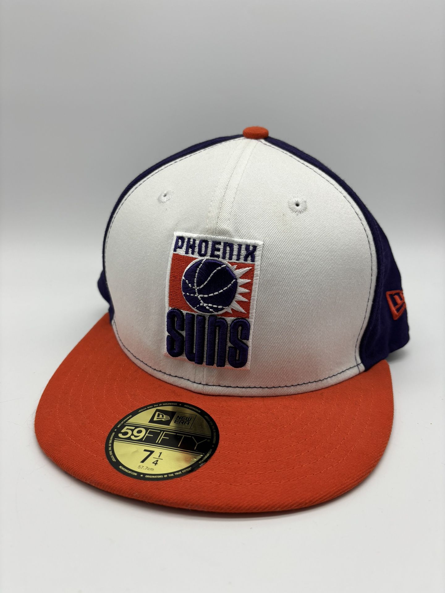 New Era 59FIFTY Phoenix Suns Fitted Hat Cap Orange  7 1/4 NBA Hardwood Classics