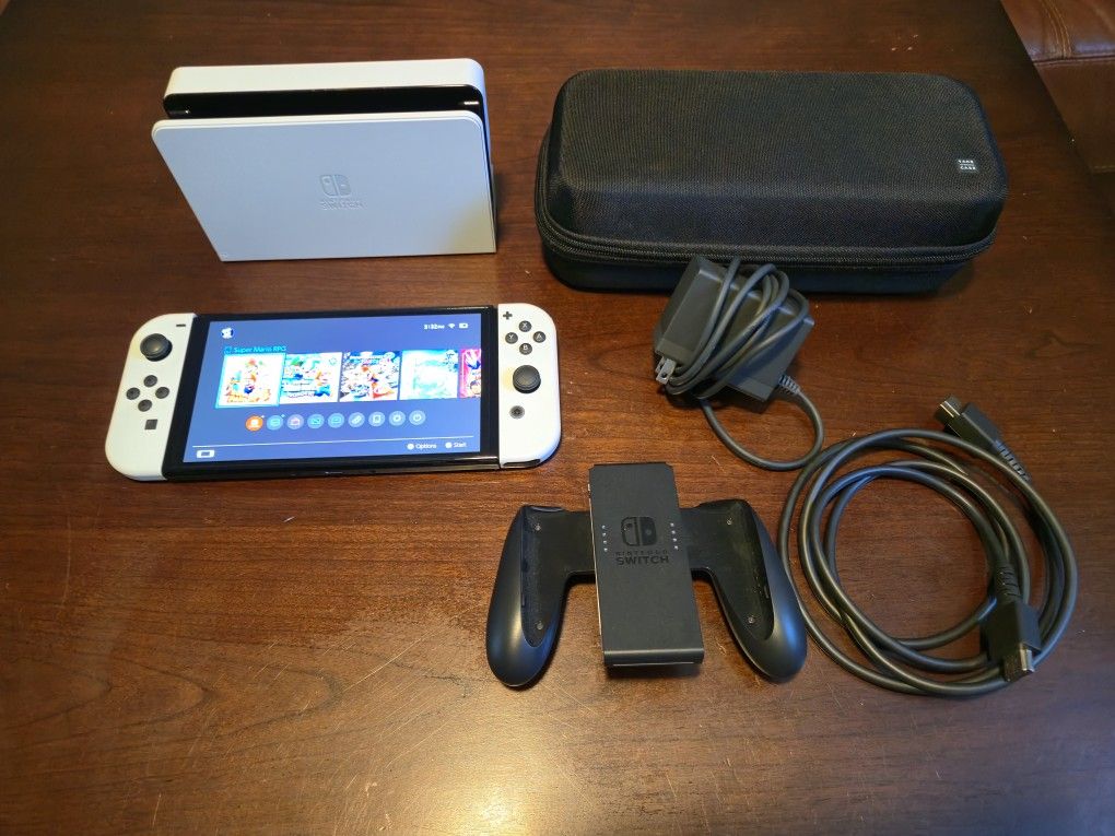 Switch Oled (White) + Case