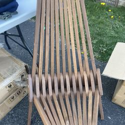 Wood Folding Chair 