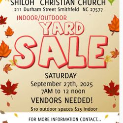 Community Yardsale Spaces Available 