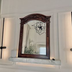 Real Wooden Dresser Mirror