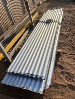 2x10 corrugated metal sheets used