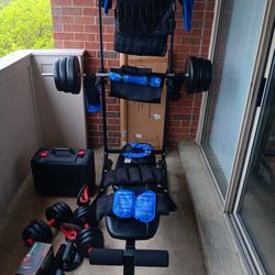 Variety Exercise equipment & recovery essentials.