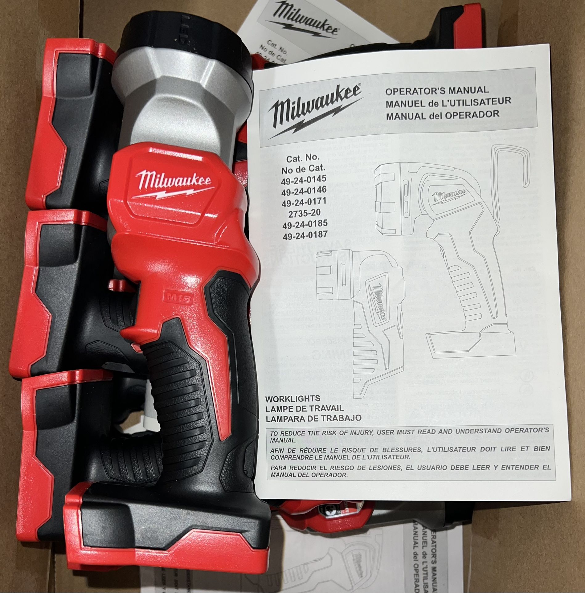 Milwaukee M18 100 Lumen LED Flashlight. Tool Only. Model #2735-20. (New from Kits)