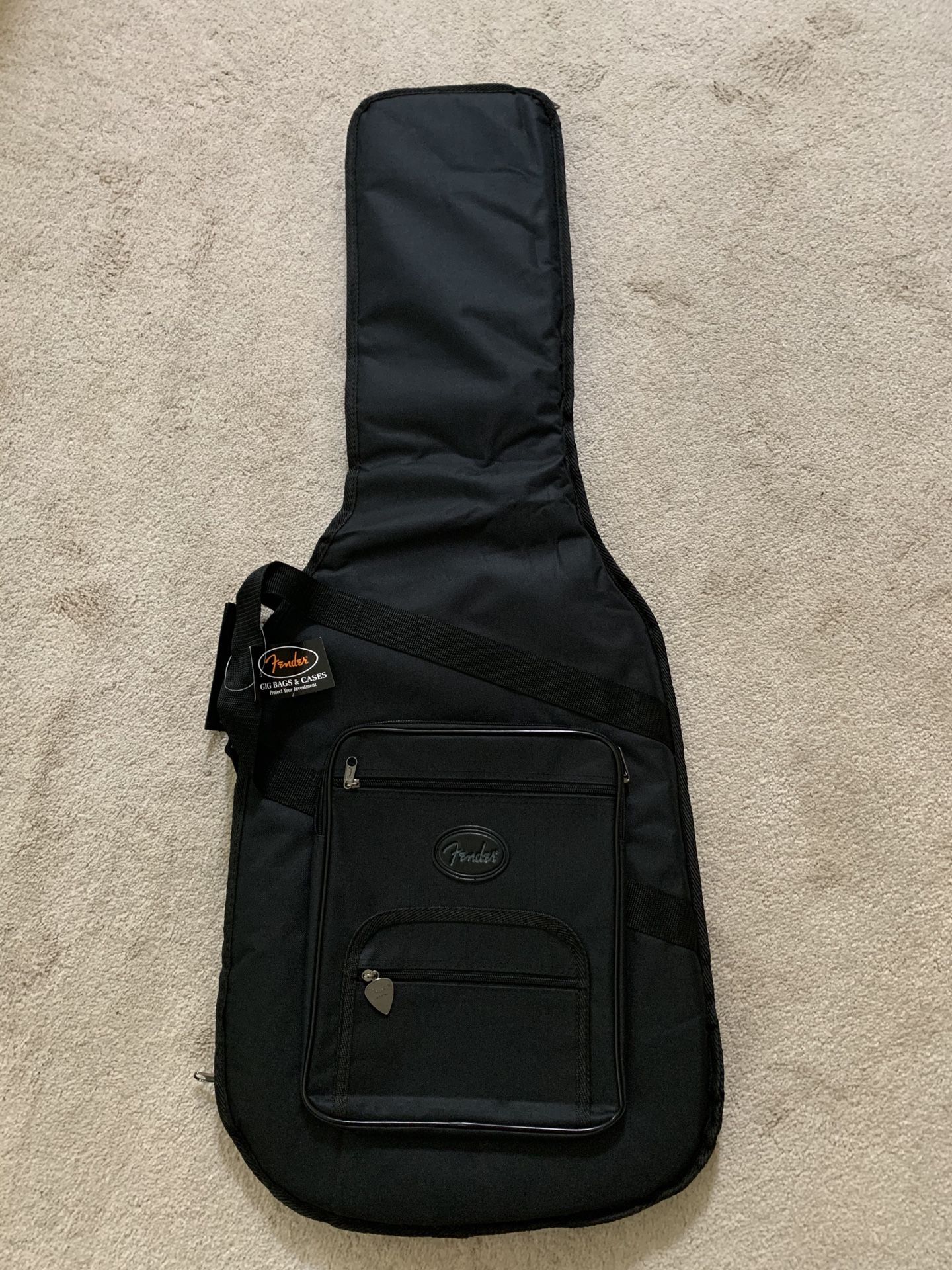 FENDER ELECTRIC GUITAR SOFT PADDED GIG BAG CARRY CASE BLACK - New With Tags