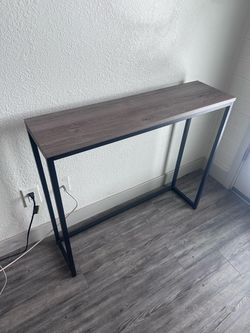 Skinny Hallway Table/ Behind Couch