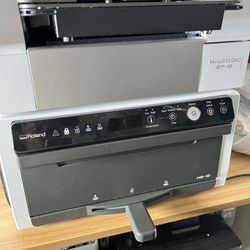 Roland DTG printer with additional tray and all original items