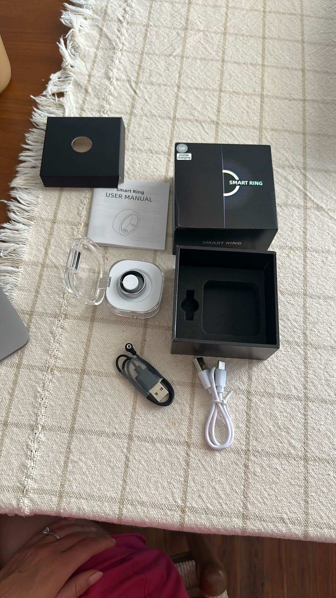 Brand New Silver Smart Ring Size 9