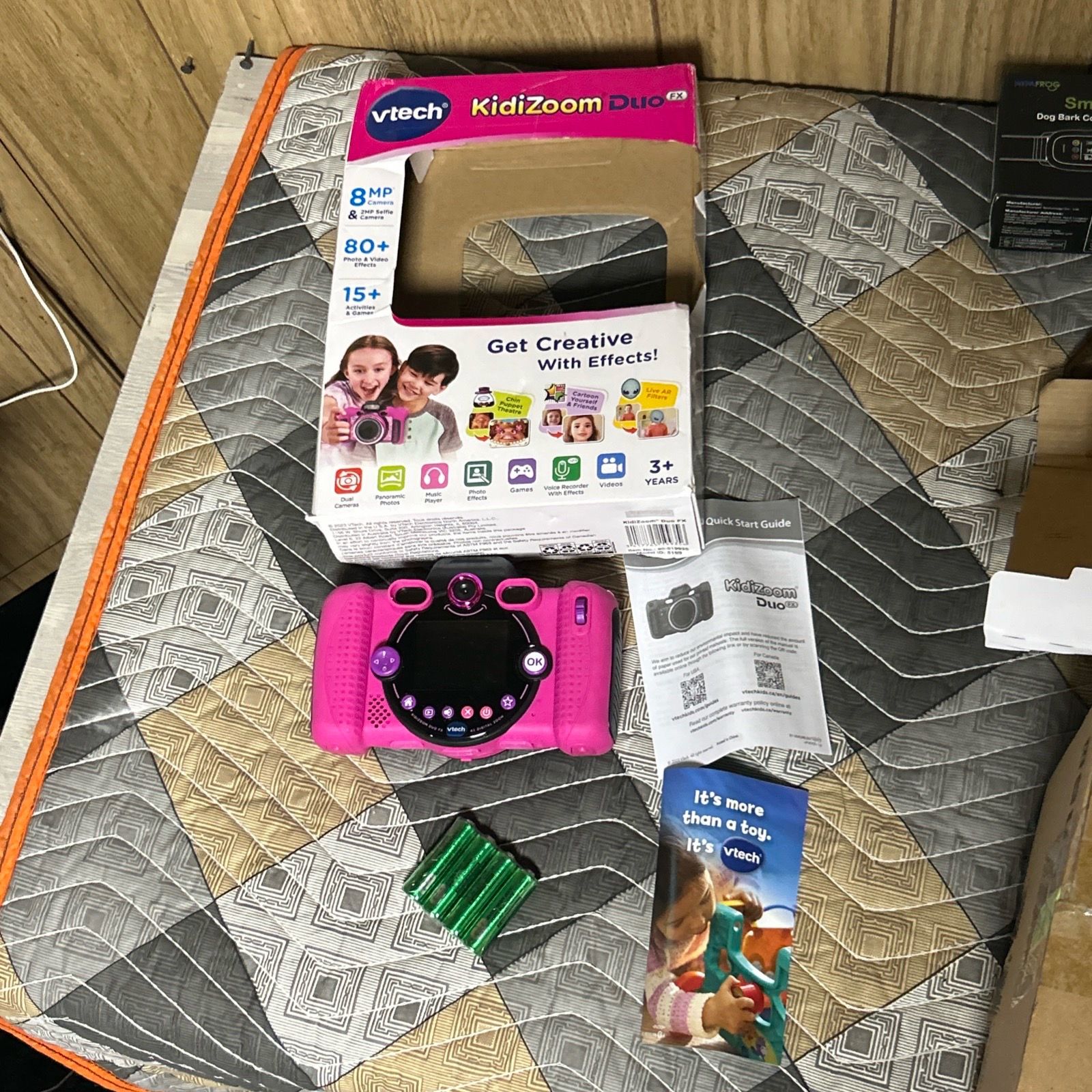 VTech KidiZoom Duo Camera FX Kids Digital Dual Cameras, Pink Open Box Beat Up