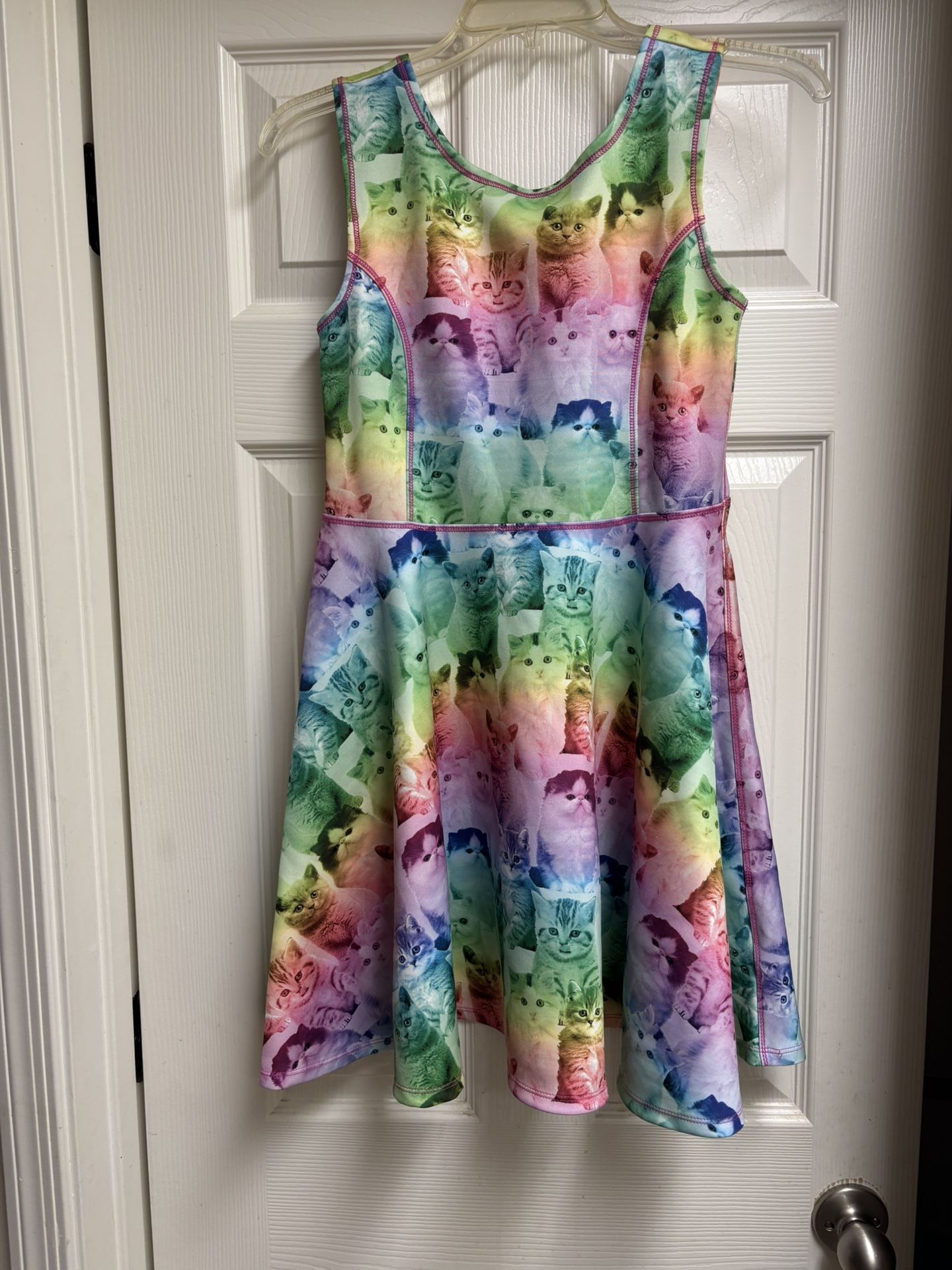 The Children's Place Multicolor Cat Print Dress π size 14