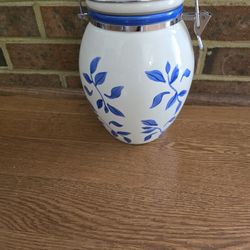 Hand-Painted Blue and White Decanter by Insperado ICD StoneLiite