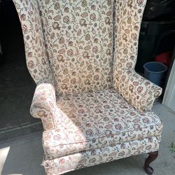 Vintage Winged Arm Chair