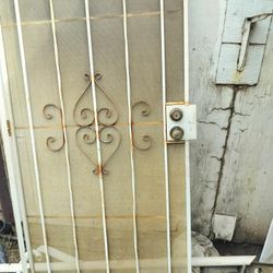 White Security Front Door