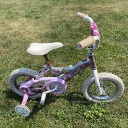 Little Girls Bike  With Training Wheels 