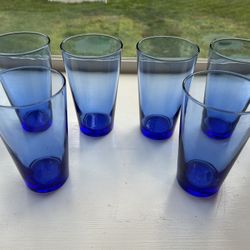 Drinking Glasses Cobalt Blue